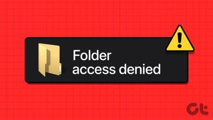 Access denied error message